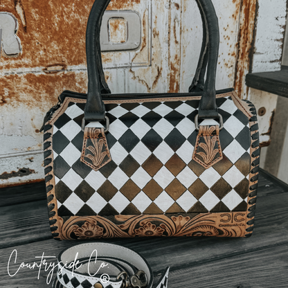 Aspen Tooled Leather Bag