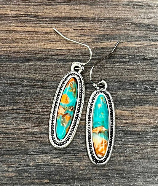 Skinny Gemstone Earrings