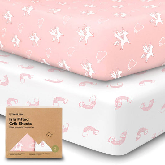 Gentle Bamboo Fitted Crib Sheet: Dreamland