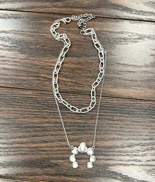 735303, Squash White Turquoise Necklace