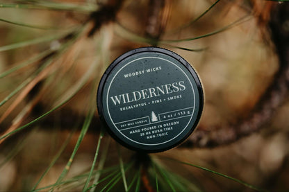 Tree Scented Wood Wick Candle
