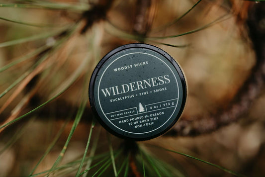 Tree Scented Wood Wick Candle