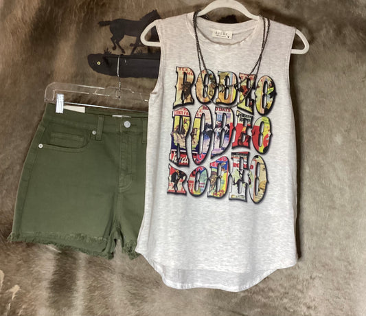 Vintage Rodeo Graphic Sleeveless Top