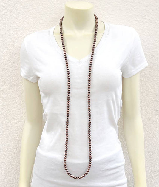 733406, Copper Navajo Bead Necklace
