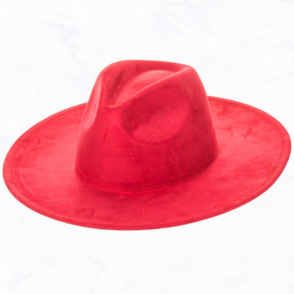 Suede Fedora Hat (14 Colors)