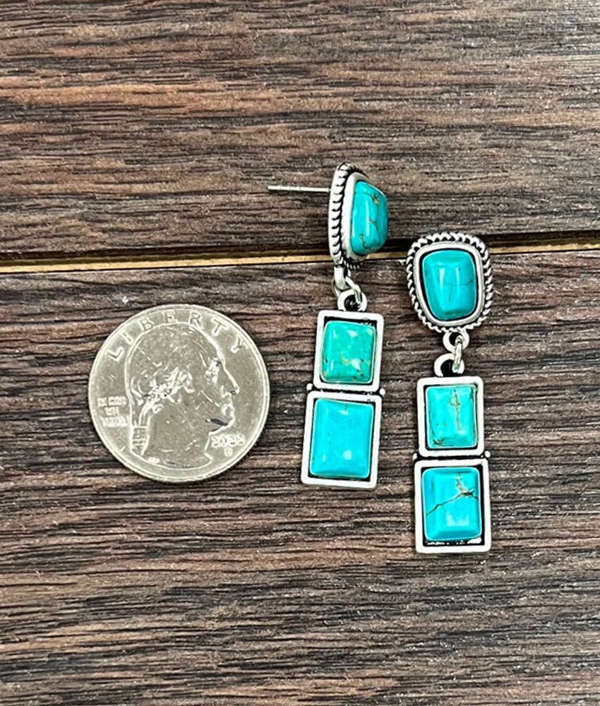 Turquoise Post Earrings
