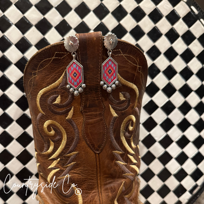 Canyon Red Dangle Earrings