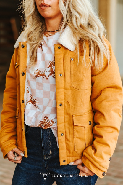 Camel Puffer Coat