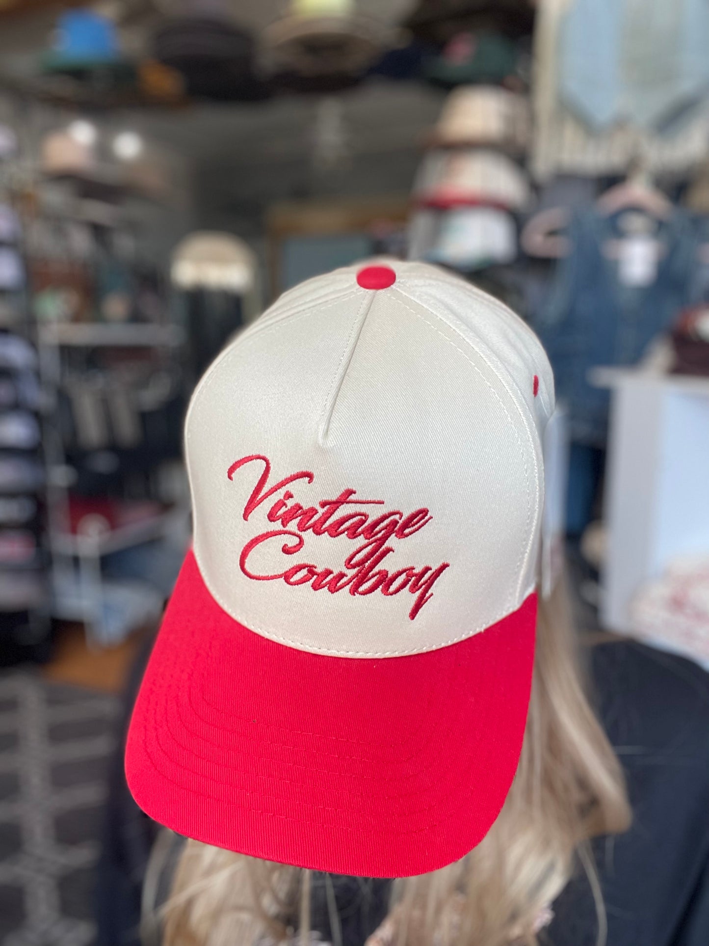 Vintage Cowboy Embroidery Hat