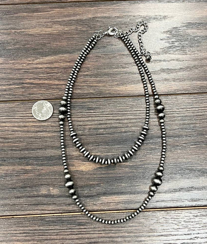 739141, Handmade Navajo Bead Necklace