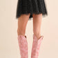 Elastic Waist Tulle Mesh Mini Skirt