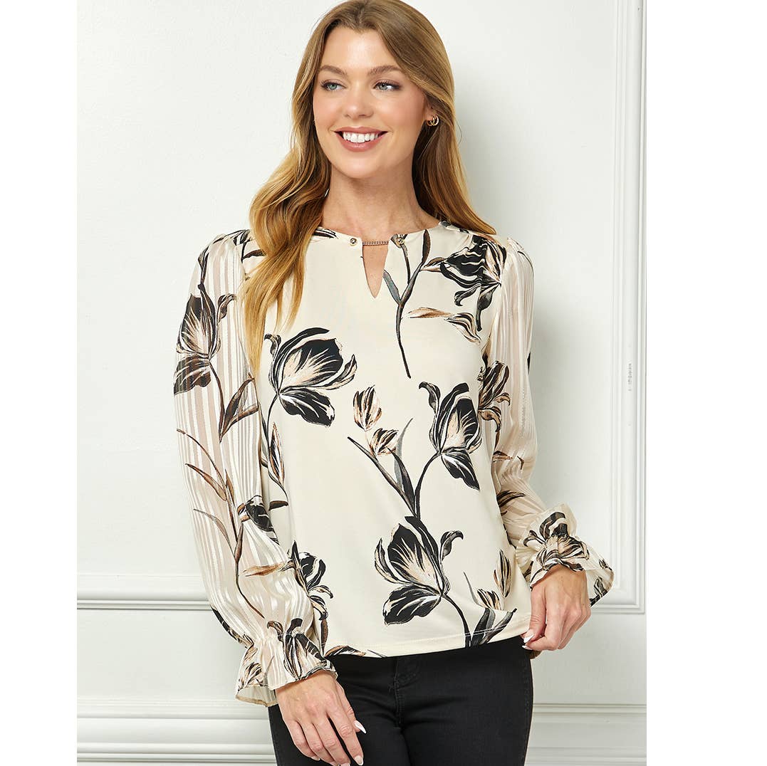VELORA PRINT BLOUSE
