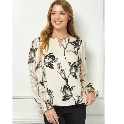 VELORA PRINT BLOUSE