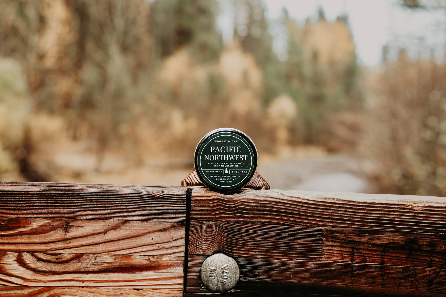 Tree Scented Wood Wick Candle