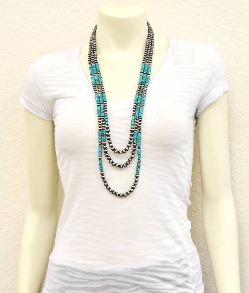 Handmade Heishi Turquoise Necklace
