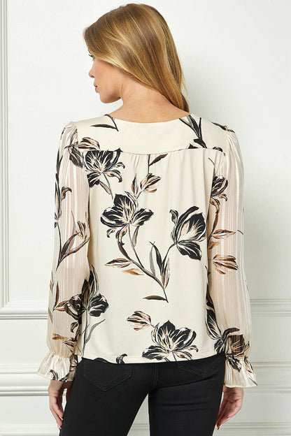 VELORA PRINT BLOUSE