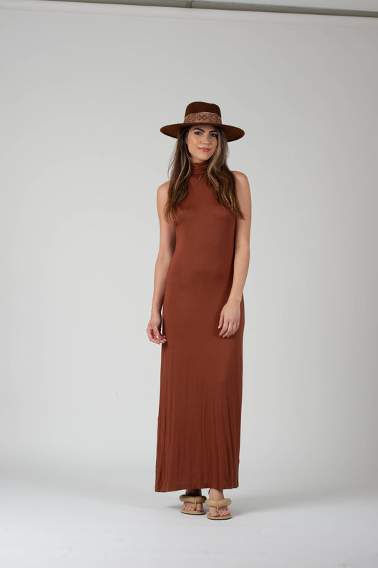 BAJA KNIT BOHO MAXI DRESS