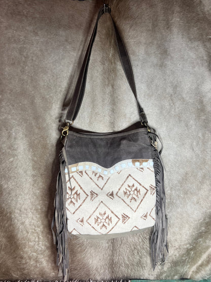 Brown Aztec Crossbody Purse
