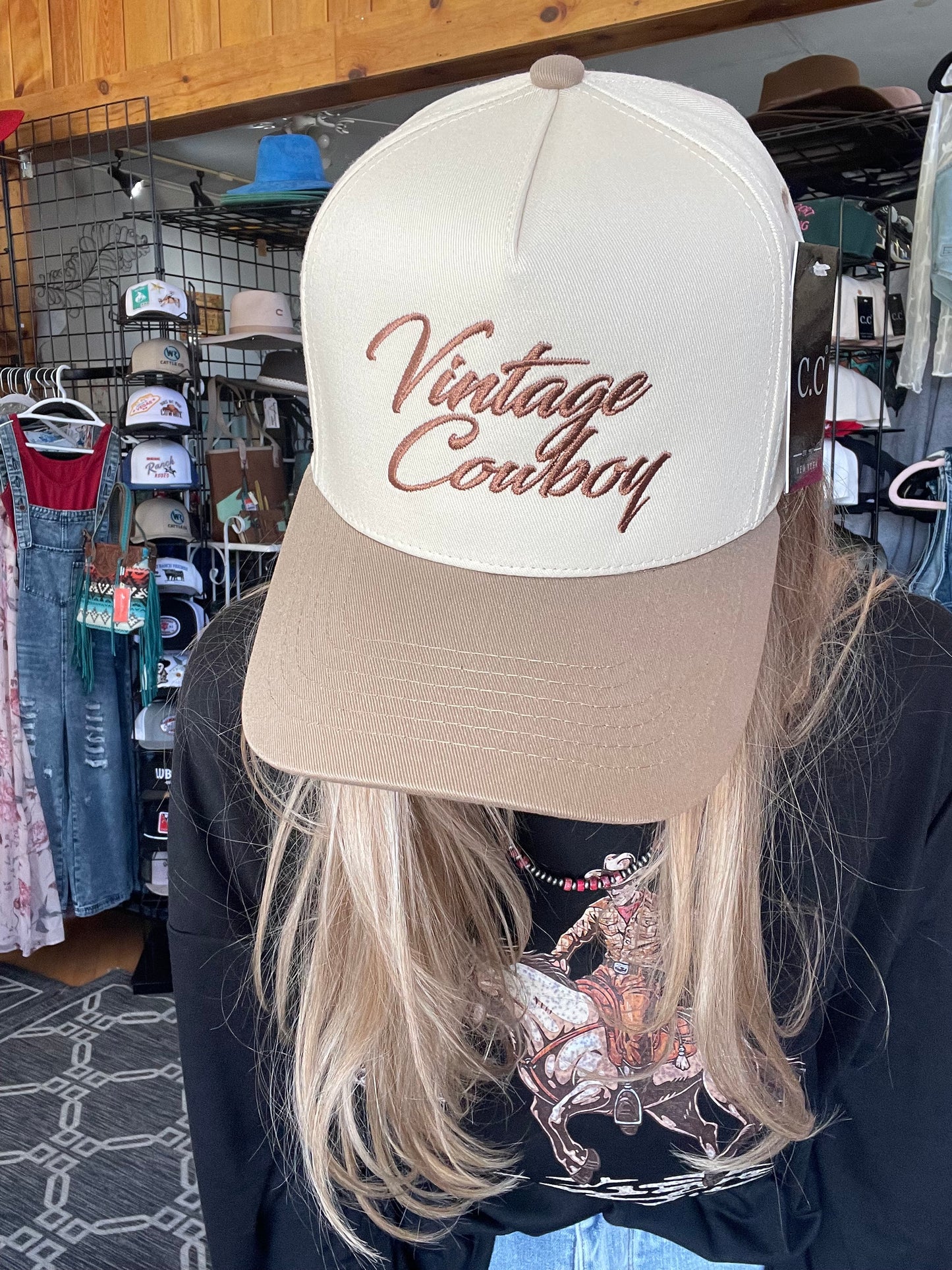 Vintage Cowboy Embroidery Hat