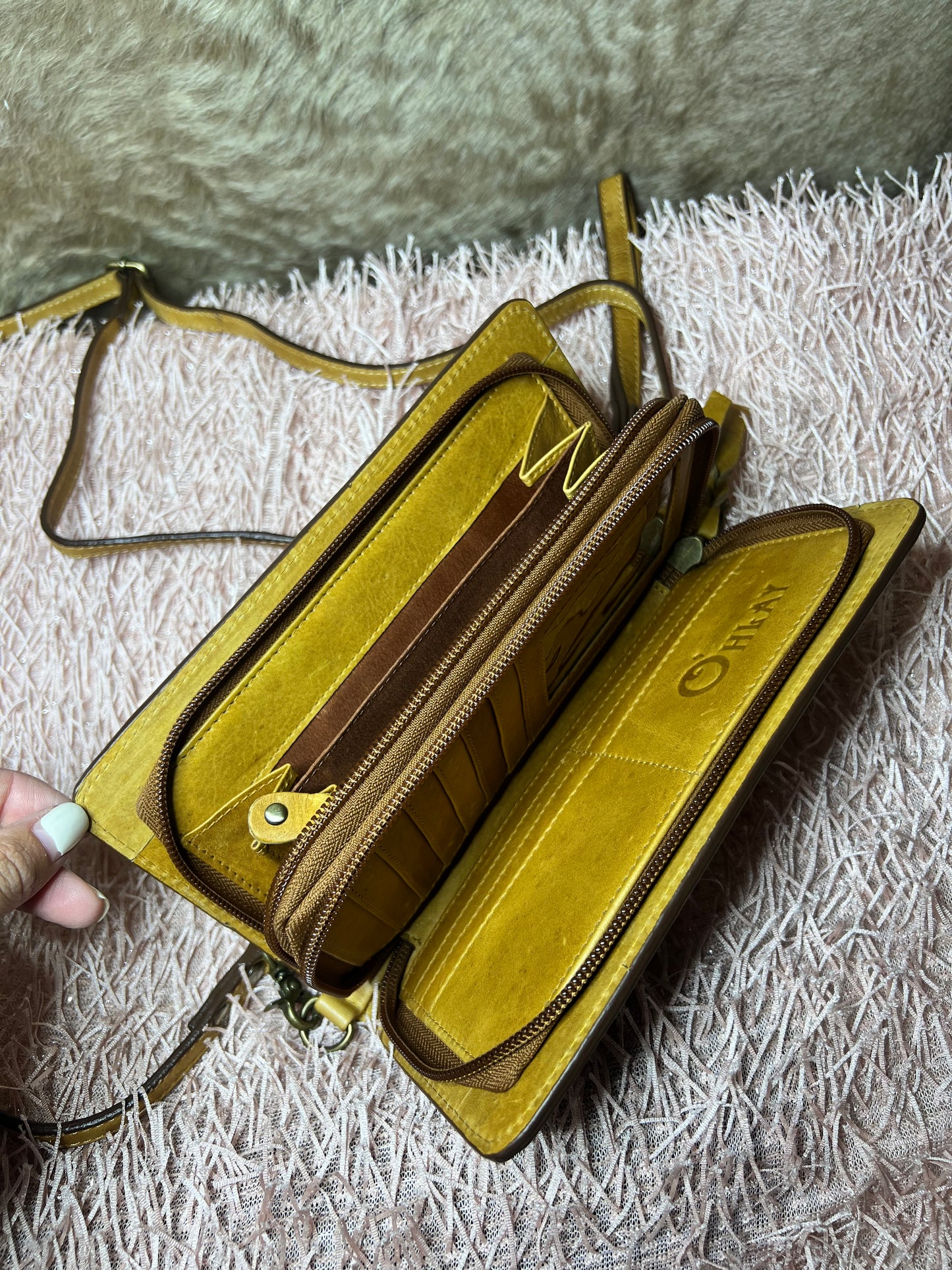 Floral Tooled Leather Wallet