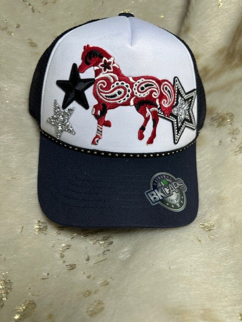 Bandana Horse Custom Trucker Hat