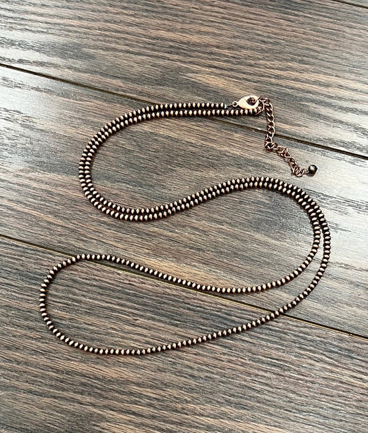 Small Copper Navajo Pearl Necklace