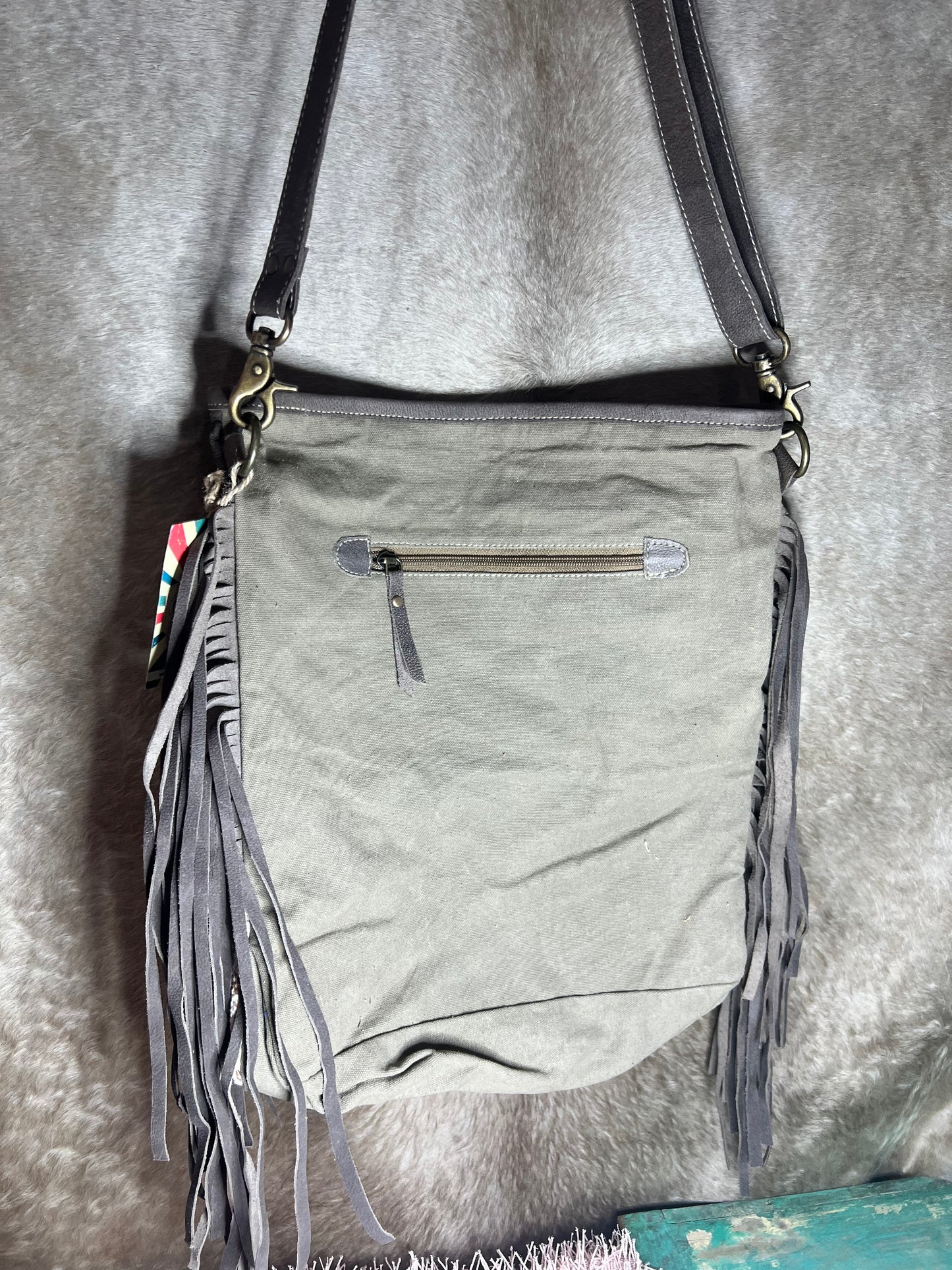 Brown Aztec Crossbody Purse