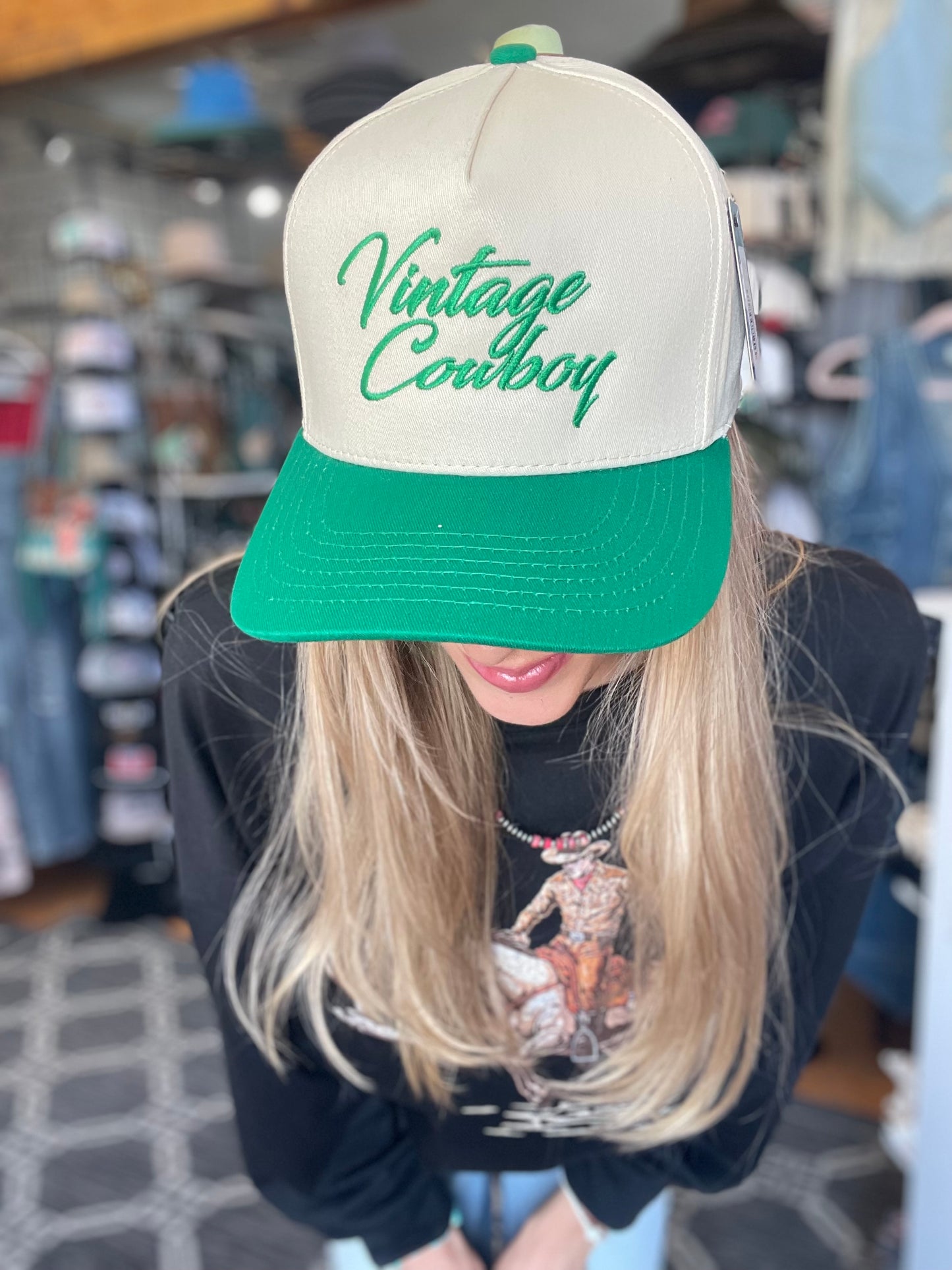 Vintage Cowboy Embroidery Hat
