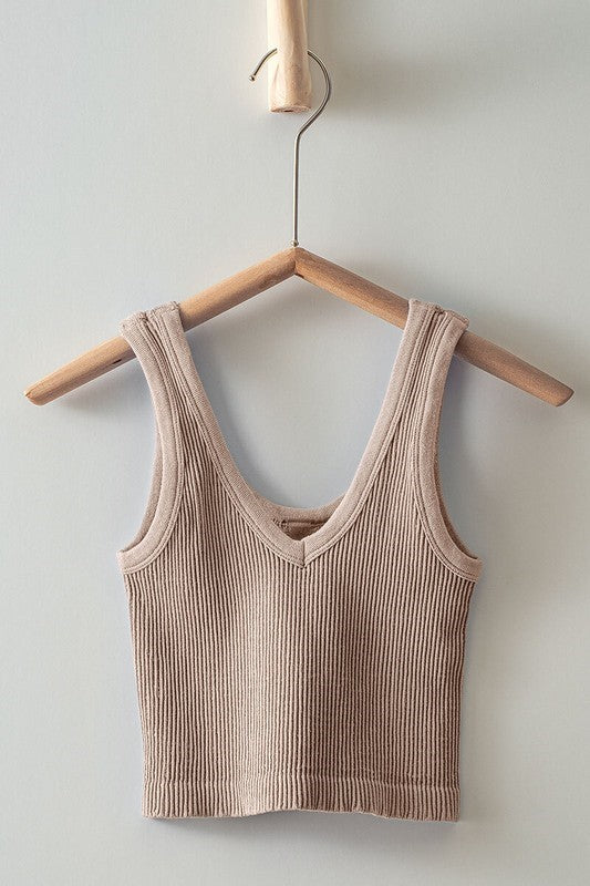 SEAMLESS CROP TANK TOP