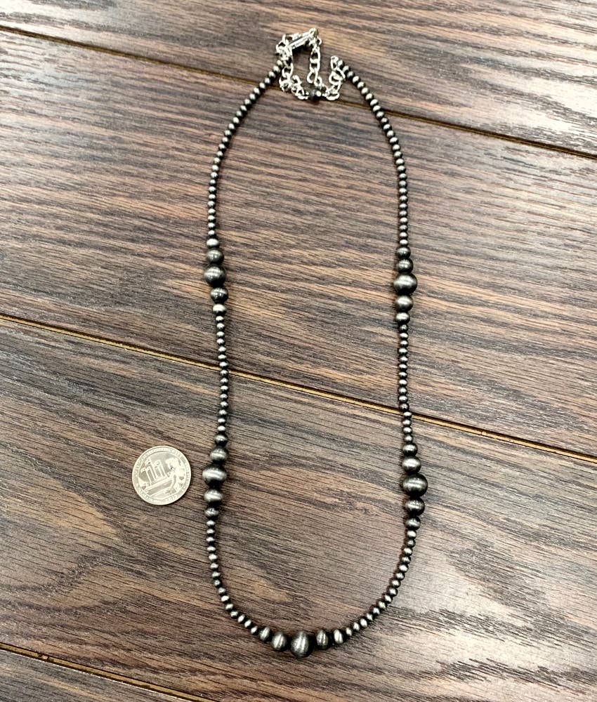 Handmade 22" Navajo Bead Necklace