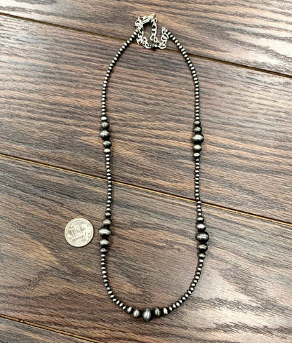 Handmade 22" Navajo Bead Necklace
