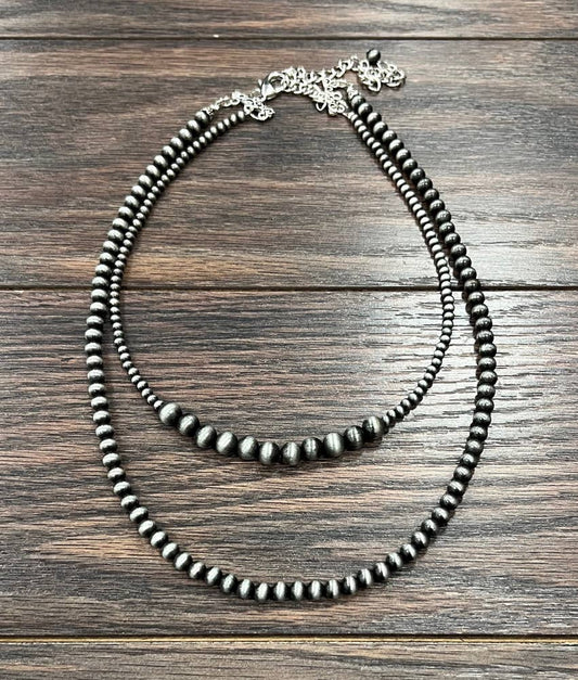 737055, Handmade Navajo Bead Necklace
