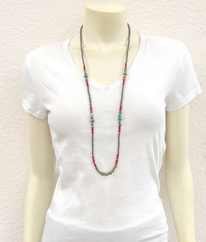 Handmade Polish Navajo Gemstone Necklace