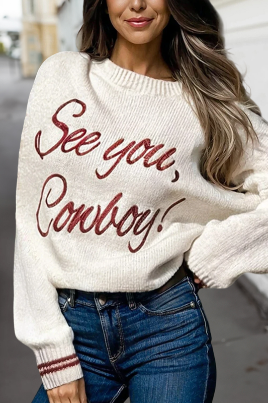 See You Cowboy Sweater