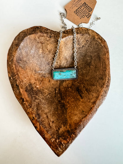 Western Stone Bar Necklace