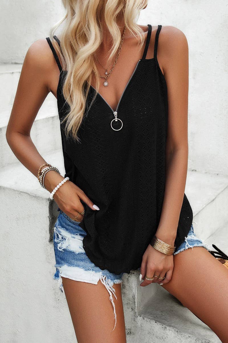 Loose Casual Halter Top (Two Colors)