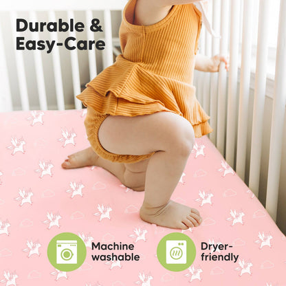 Gentle Bamboo Fitted Crib Sheet: Dreamland