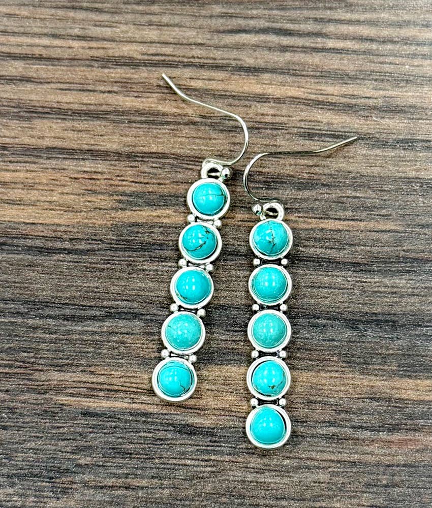 Stacked Turquoise Earrings