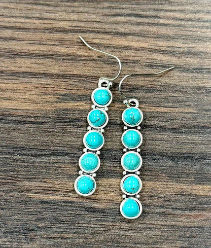 Stacked Turquoise Earrings