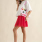 Elastic Waist Tulle Mesh Mini Skirt