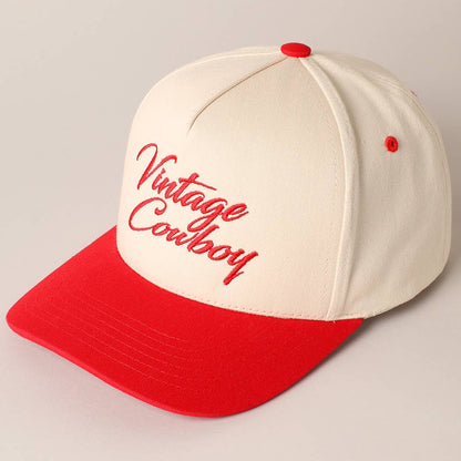 Vintage Cowboy Embroidery Hat