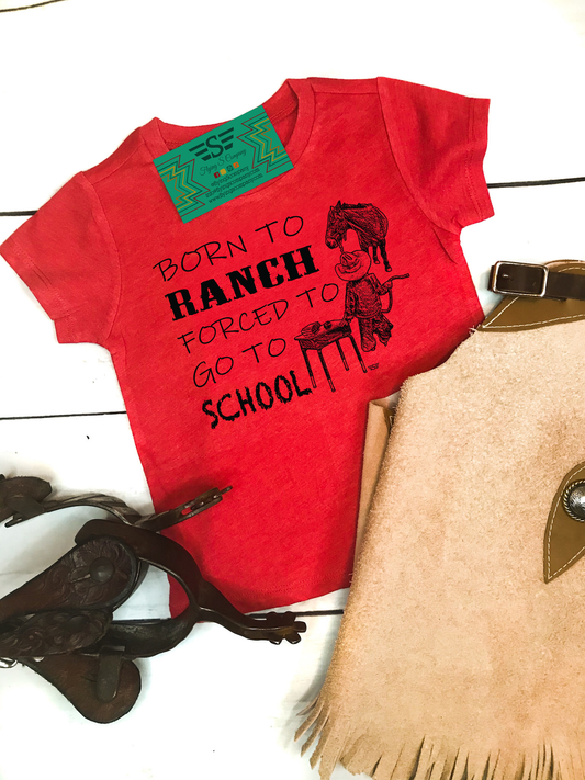 Kids Born to Ranch Tee (S-L)