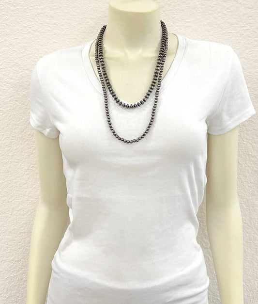 738123, Handmade Polish Navajo Bead Necklace