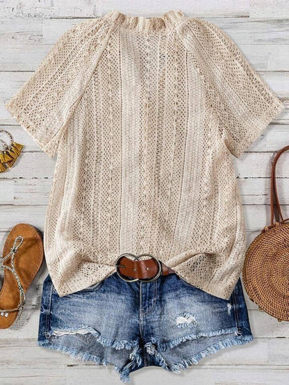 Summer Hollow Out Knit Top