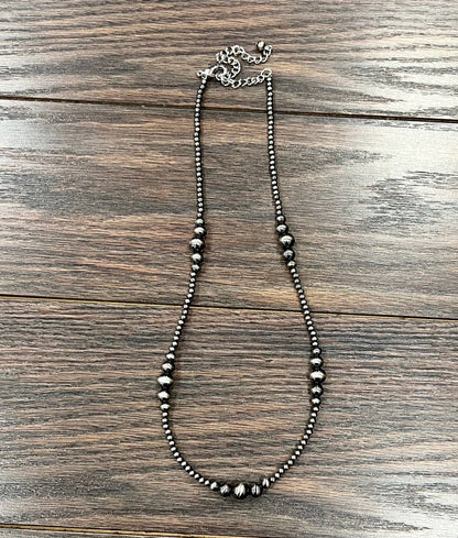 738101,  Handmade 22" Polish Navajo Bead Necklace