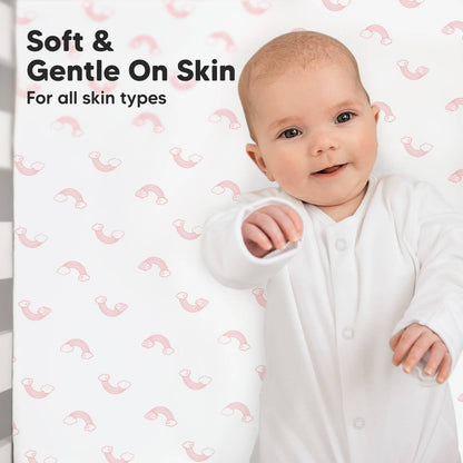 Gentle Bamboo Fitted Crib Sheet: Dreamland