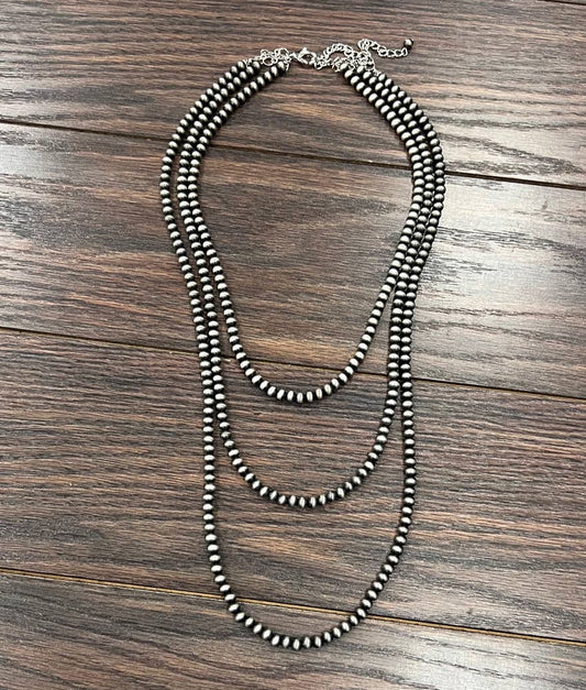 737866, Handmade Navajo Bead Necklace