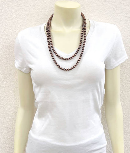 733406, Copper Navajo Bead Necklace