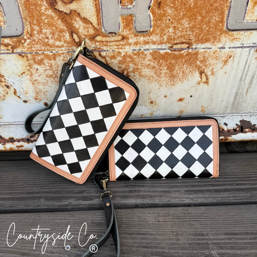 The Avenue Checkered Wallet