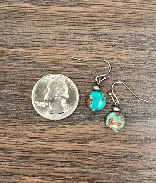 722886, 10mm Round Gemstone Earrings